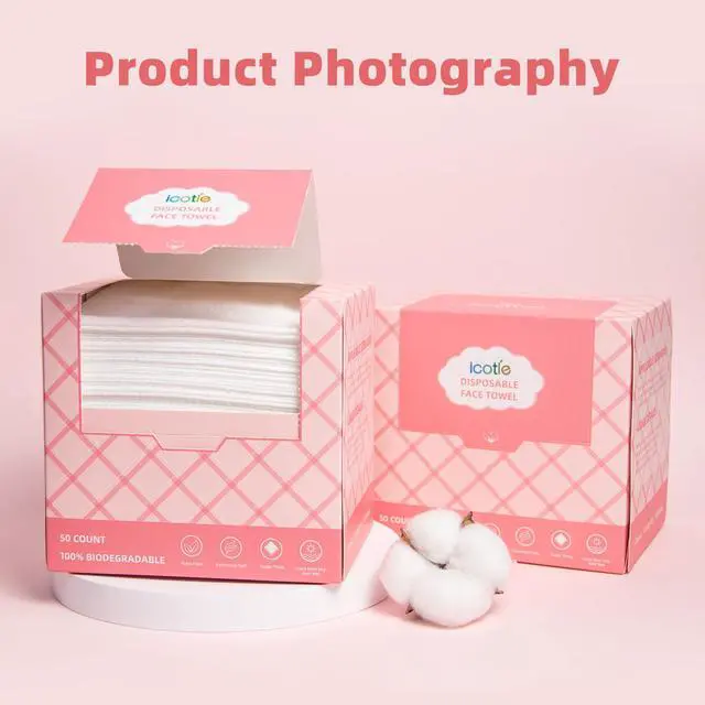 Alt view image 7 of 7 - Disposable Face Towels, 10"×12" Facial Towelettes Disposable, Makeup Remover Dry Wipes for Sensitive Skin, Makeup Removing, Cleansing, Nursing, Travel