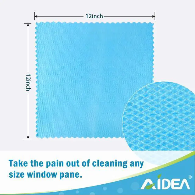Alt view image 7 of 7 - Microfiber Glass Cleaning Cloth, 8PK, Premium Microfiber Glass and Window Cleaner, Lint Free Magic Cleaning Cloths for Glass, Windows, Windshields, Mirrors, Stainless Steel, 12"x12"