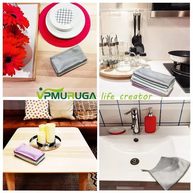 Alt view image 6 of 7 - Fish Scale Streak Free Magic Glass Window Car Mirror Microfiber Cleaning Cloth Cleaner Cloths,Lint Free Stainless Steel Windshield Shower Cleaning Cloth,Miracle Polishing Towels Shiny Wipes,Pack 6,Mix