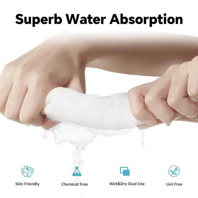 Alt view image 6 of 7 - Premium Compressed Towels (30 count) - 30 Count (Pack of 1), 9.4" x 11.8", Portable Cotton Wipes Tablets, Individually Wrapped Coin Tissues for Travel Camping Hiking Outdoor Beauty Salon