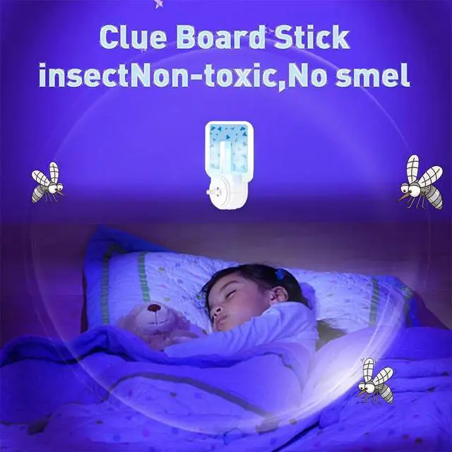 Alt view image 6 of 7 - 24-Pack Replacement Glue Cards for Models SH502 SH503, DT3005W DT3005W-DS3 DT23005-06, Indoor Plug-in Flying Insect, Mosquito, Moth and Fly Trap Refill Pack, Extremely Sticky, Economic Pack