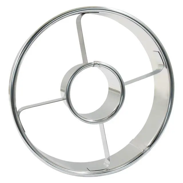Alt view image 5 of 5 - 3.86 Inch Donut Cutter, Stainless Steel Doughnut Cutter Professional Baking Mold Tool for Perfect Donuts Bagels Cookies Biscuits
