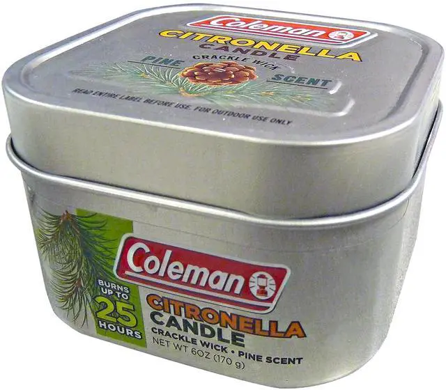 Main image of Pine Scent Citronella Candle with Wooden Crackle Wick - 6 oz