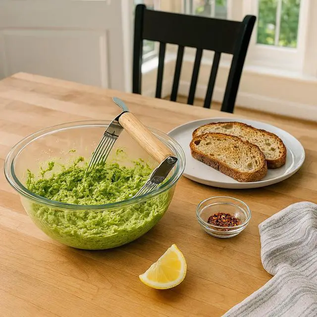 Alt view image 6 of 7 - 6-Wire Pastry Cutter and Dough Blender, Stainless Steel with Wood Handle