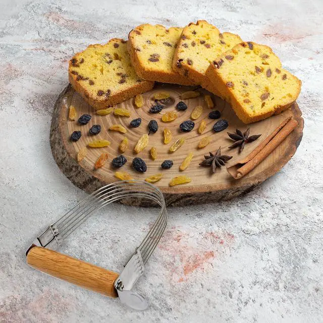 Alt view image 7 of 7 - 6-Wire Pastry Cutter and Dough Blender, Stainless Steel with Wood Handle