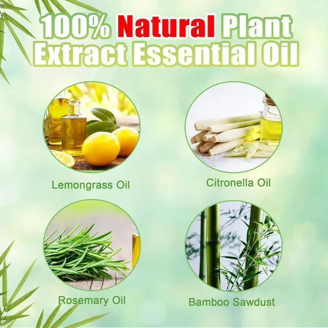 Alt view image 3 of 7 - 50 Pcs Natural Mosquito Repellent Outdoor Patio, Citronella Oil Mosquito Incense Sticks Plant-Based Bug Repellent for Patio Camping Fishing Backyard Travel Mosquito Control
