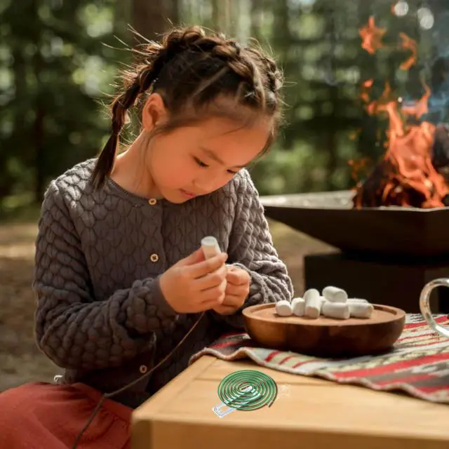Alt view image 7 of 7 - Citronella Incense Coil - Each Coil Could Last for 5-7 Hours- Suitable for Outdoor Camping, Patio, Hiking,etc (1 Pack Contains 24 coils & 2 Coil Stands)