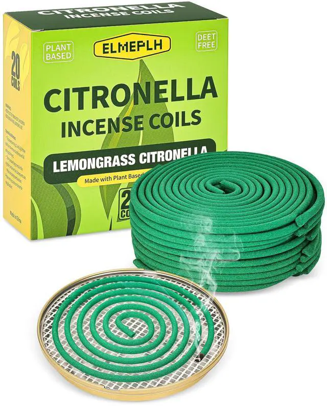 Main image of Citronella Incense Coil Outdoor - Each Burns for 8 Hours (Contains 20 coils & 1 Stands)