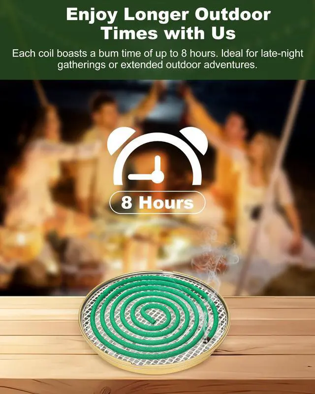 Alt view image 3 of 7 - Citronella Incense Coil Outdoor - Each Burns for 8 Hours (Contains 20 coils & 1 Stands)
