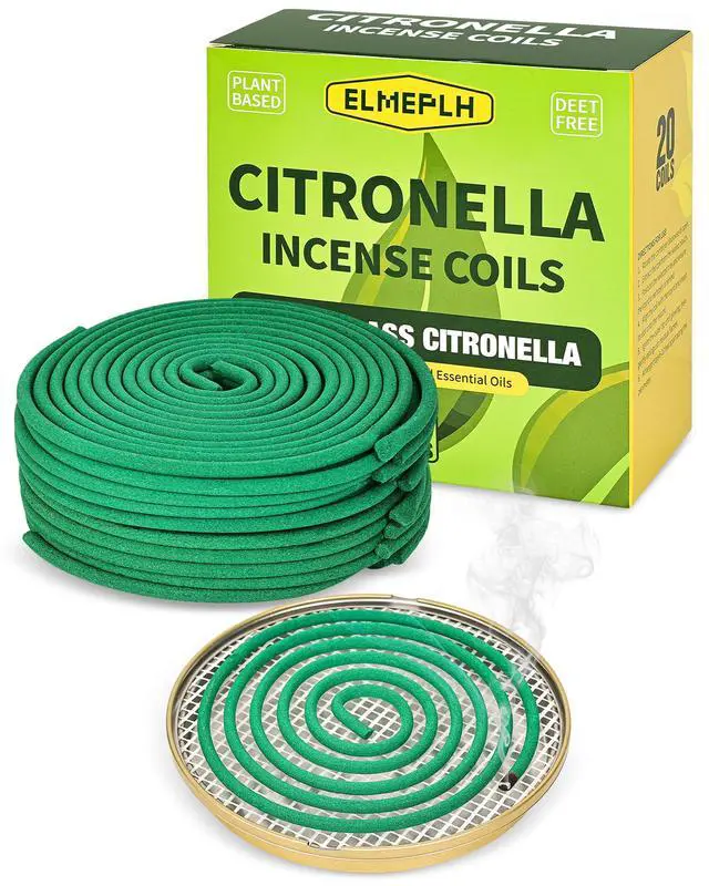 Alt view image 2 of 7 - Citronella Incense Coil Outdoor - Each Burns for 8 Hours (Contains 20 coils & 1 Stands)