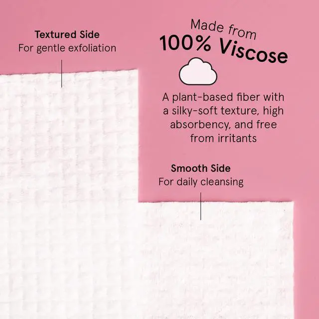 Alt view image 5 of 7 - Face Towels Disposable - Travel Essentials - Ultra-Soft & Absorbent Face Wipes Towelettes - XL Facial Towels for Cleansing & Makeup Removal - Lint-Free Facial Tissue - Vegan (60 Count)
