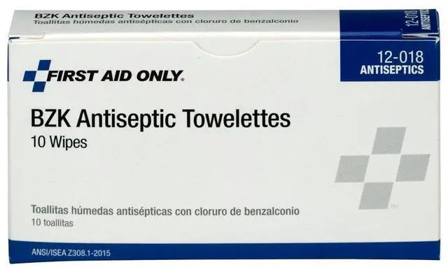 Main image of 12-018 Benzalkonium Chloride Wipes, Individually Wrapped, 10 Count
