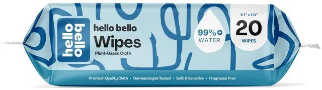 Alt view image 5 of 7 - Premium Fragrance-Free Travel Size Baby Wipes, with Chamomile & Aloe Extracts for Sensitive Skin - 1 Resealable Pack = 20 Total Wipes
