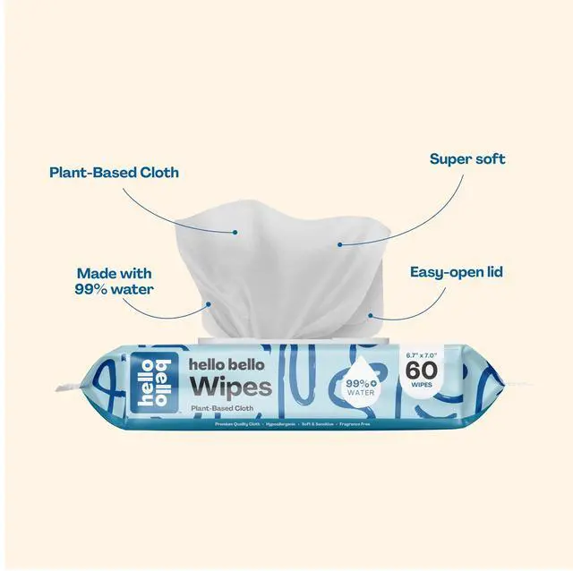 Alt view image 7 of 7 - Premium Fragrance-Free Travel Size Baby Wipes, with Chamomile & Aloe Extracts for Sensitive Skin - 1 Resealable Pack = 20 Total Wipes