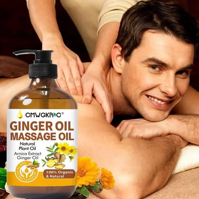 Alt view image 4 of 7 - Lymphatic Drainage,Massage Oil for Massage Therapy,Ginger Oil,Ginger Massage Oil for Lymphatic Drainage Massager,Natural Body Oil for Skin,Arnica Oil,Sore Muslce Massage Oil-Warming and Relaxing