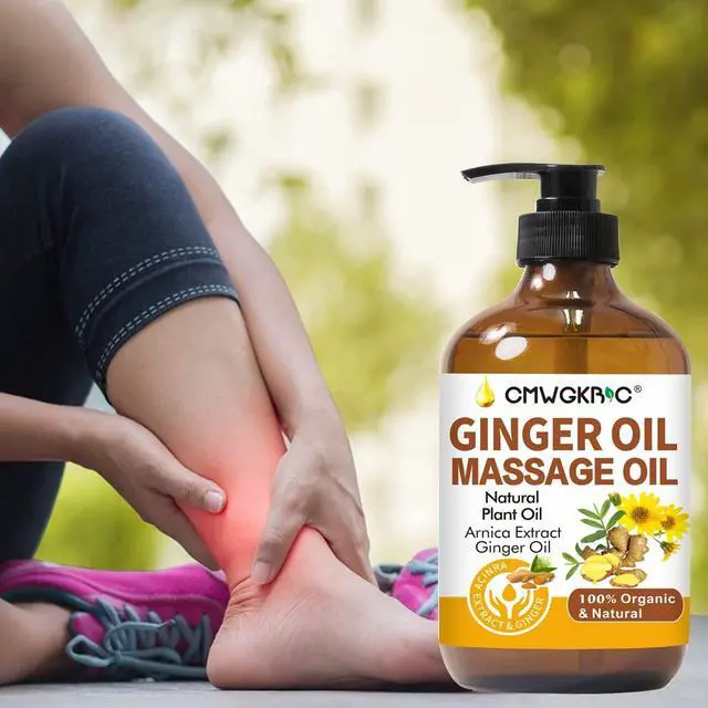 Alt view image 5 of 7 - Lymphatic Drainage,Massage Oil for Massage Therapy,Ginger Oil,Ginger Massage Oil for Lymphatic Drainage Massager,Natural Body Oil for Skin,Arnica Oil,Sore Muslce Massage Oil-Warming and Relaxing