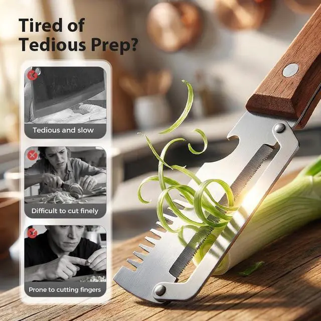 Alt view image 4 of 5 - Premium Vegetable Peeler with Wooden Handle and Bottle Opener,Multi-Functional Vegetable Peeler for Kitchen, 2-In-1 Stainless Steel Kitchen Tool, for Fruit Veggie, Includes Bottle Opener (2PCS 3-In-1)