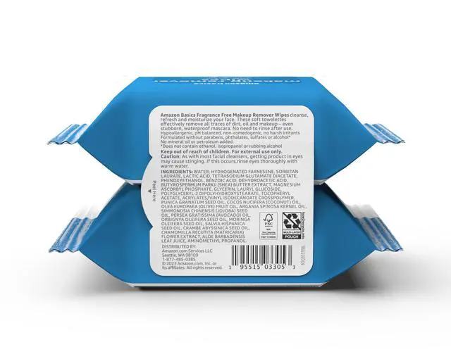 Alt view image 2 of 5 - Makeup Remover Wipes, Formulated without Fragrance and Alcohol-Free, Gentle Cleansing, Removes Waterproof Mascara, Dermatologist Tested, 25 Count, Pack of 2