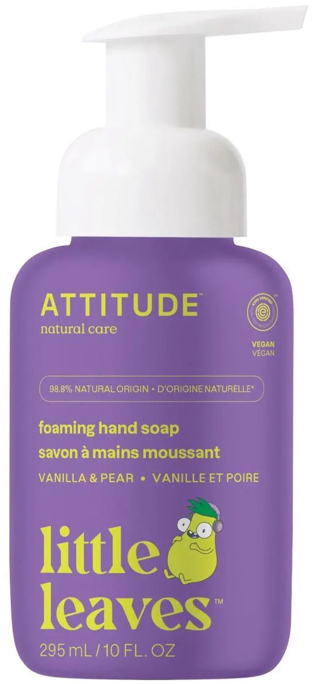 Main image of Foaming Hand Soap for Kids, EWG Verified, Dermatologically Tested, Plant- and Mineral-Based Ingredients, Vegan, Vanilla & Pear, 10 Fl Oz