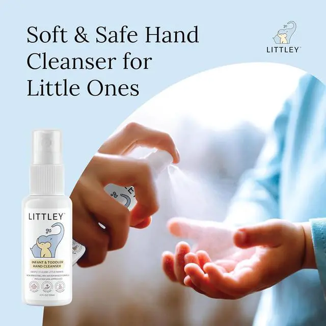 Alt view image 2 of 7 - Infant & Toddler Hand Cleanser | Alcohol-Free HOCl Spray for Delicate Skin | Fragrance-Free Formula | Gentle & Convenient Hand Mist | Portable Travel Size | 2 oz