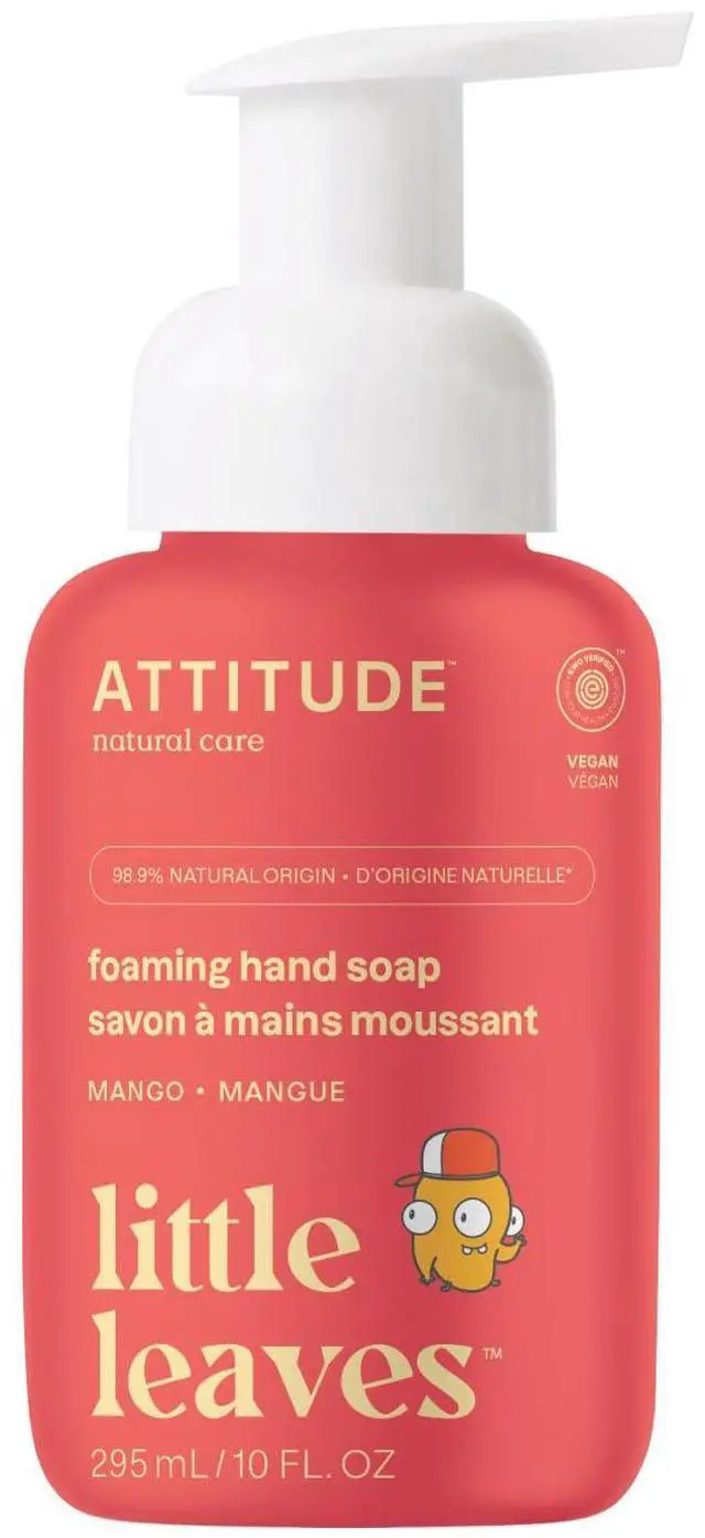 Main image of Foaming Hand Soap for Kids, EWG Verified, Dermatologically Tested, Plant- and Mineral-Based Ingredients, Vegan, Mango, 10 Fl Oz
