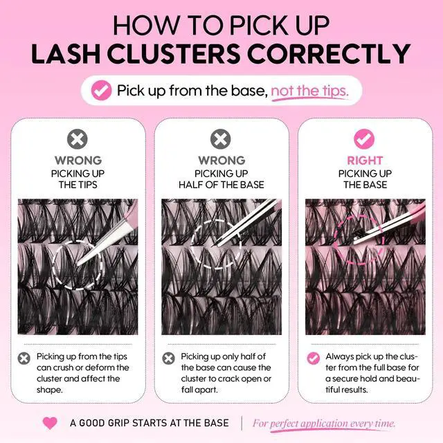 Alt view image 7 of 7 - Lash Extensions 40D+60D Cluster 240pcs DIY Wispy Lash Clusters 10-16mm Eyelash Clusters for Beginners At Home Individual Thin Band Lash Kit (40D+60D Kit)