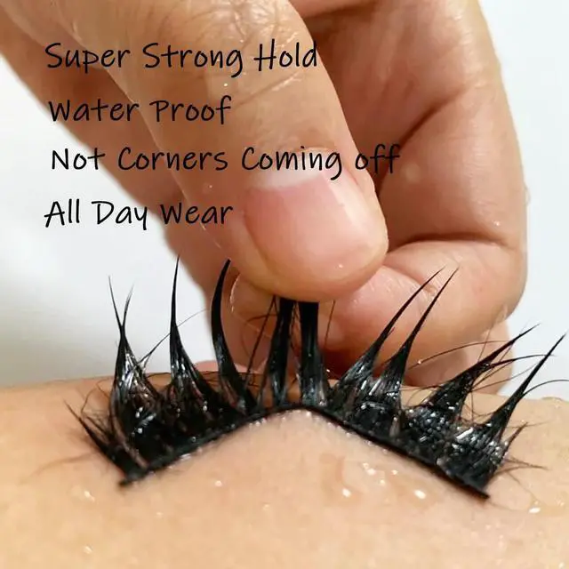 Alt view image 3 of 6 - Super Strong Hold Waterproof Latex-Free Eyelash Adhesive - Clear Lash Glue Suitable for Sensitive Eyes - 5ml/0.18oz (1 Pack)