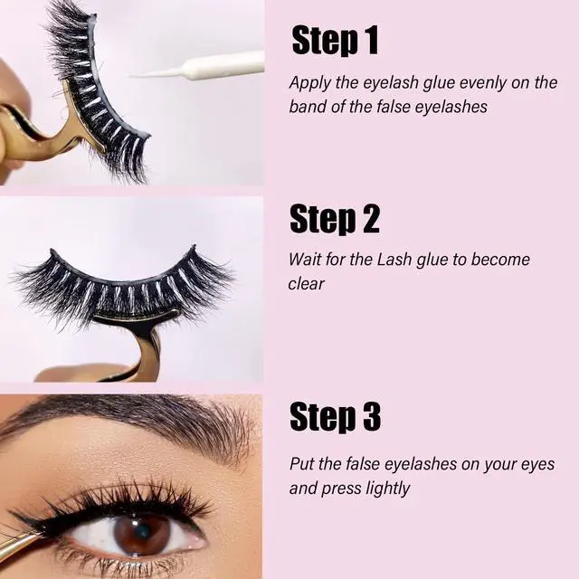 Alt view image 6 of 6 - Super Strong Hold Waterproof Latex-Free Eyelash Adhesive - Clear Lash Glue Suitable for Sensitive Eyes - 5ml/0.18oz (1 Pack)