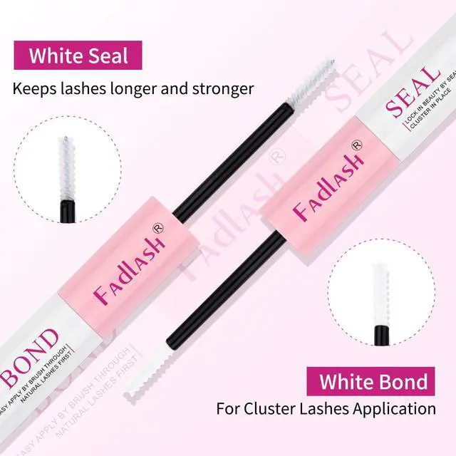 Alt view image 5 of 7 - Lash Bond and Seal 10ml Individual Lashes Glue and Seal Super Strong Hold DIY Lash Extension Kit Hold 48-72 Hours Waterproof Cluster Lash Glue Eyelash Extension Kit