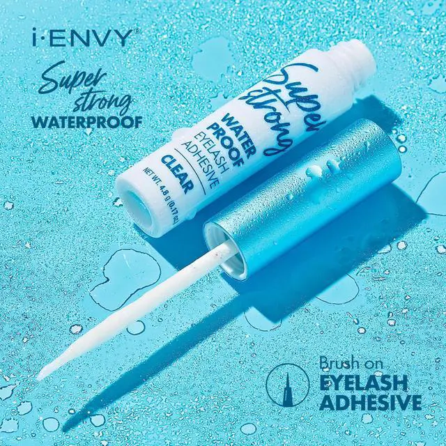 Alt view image 3 of 7 - Super Strong Waterproof Clear Eyelash Adhesive, Brush-On Lash Glue for False Eyelashes, Long-Lasting Sweat & Tear Proof Hold, Dries Clear, 1 Pack