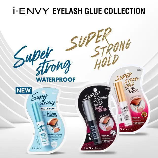 Alt view image 7 of 7 - Super Strong Waterproof Clear Eyelash Adhesive, Brush-On Lash Glue for False Eyelashes, Long-Lasting Sweat & Tear Proof Hold, Dries Clear, 1 Pack