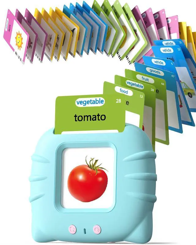Main image of Talking Flash Cards for Toddlers 1 2 3 4 Year Olds, Montessori Language Learning Toys with 224 Words, Pocket Speech Therapy Toys, and Speech Development Educational Playthings for Children