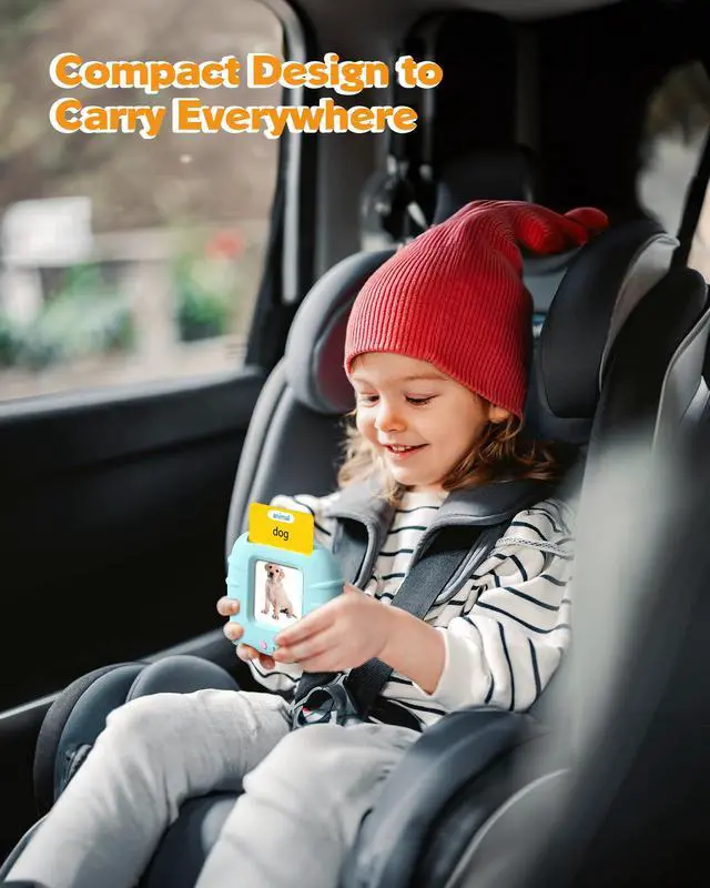 Alt view image 5 of 5 - Talking Flash Cards for Toddlers 1 2 3 4 Year Olds, Montessori Language Learning Toys with 224 Words, Pocket Speech Therapy Toys, and Speech Development Educational Playthings for Children