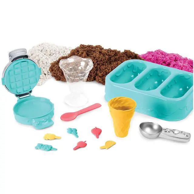 Alt view image 7 of 7 - Scents, Ice Cream Treats Playset with 3 Colors Scented Play Sand & 6 Tools, Sensory Toys for Kids Ages 3 and up