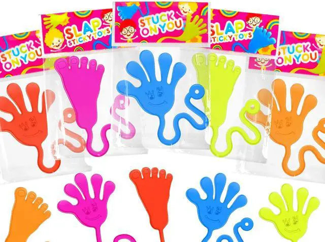 Main image of Large Sticky Hands & Feet Party Favors Supplies for Toddlers (20 PCS),Birthday Pinata Goodie Bag Stuffer Fillers for Kids,School Student Non Candy Treats Treasure Box Prizes Toys Gifts for Boys Girls