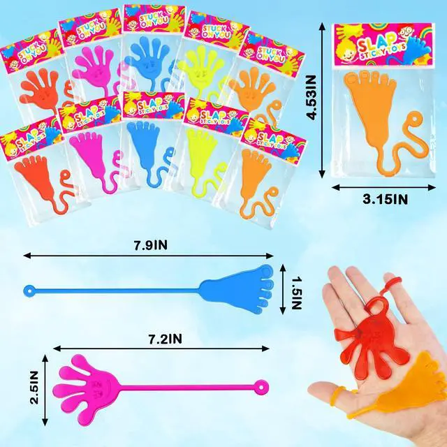 Alt view image 4 of 6 - Large Sticky Hands & Feet Party Favors Supplies for Toddlers (20 PCS),Birthday Pinata Goodie Bag Stuffer Fillers for Kids,School Student Non Candy Treats Treasure Box Prizes Toys Gifts for Boys Girls