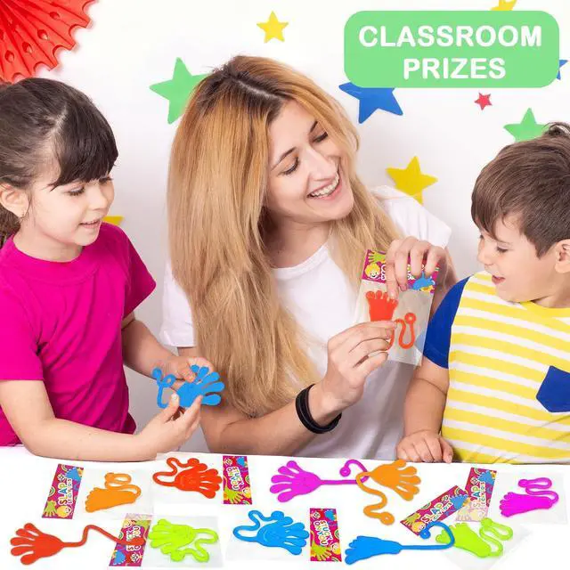 Alt view image 6 of 6 - Large Sticky Hands & Feet Party Favors Supplies for Toddlers (20 PCS),Birthday Pinata Goodie Bag Stuffer Fillers for Kids,School Student Non Candy Treats Treasure Box Prizes Toys Gifts for Boys Girls