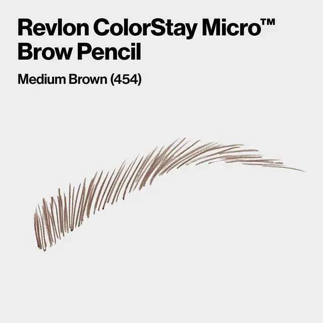 Alt view image 2 of 7 - ColorStay Micro Eyebrow Pencil with Built In Spoolie Brush, Infused with Argan and Marula Oil, Waterproof, Smudgeproof, 454 Medium Brown, 0.003 oz