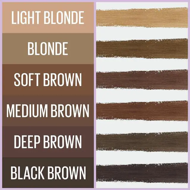 Alt view image 6 of 6 - Express Brow 2-In-1 Pencil and Powder Eyebrow Makeup, Soft Brown, 1 Count
