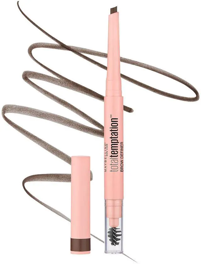 Main image of Total Temptation Eyebrow Definer Pencil, Medium Brown, 1 Count