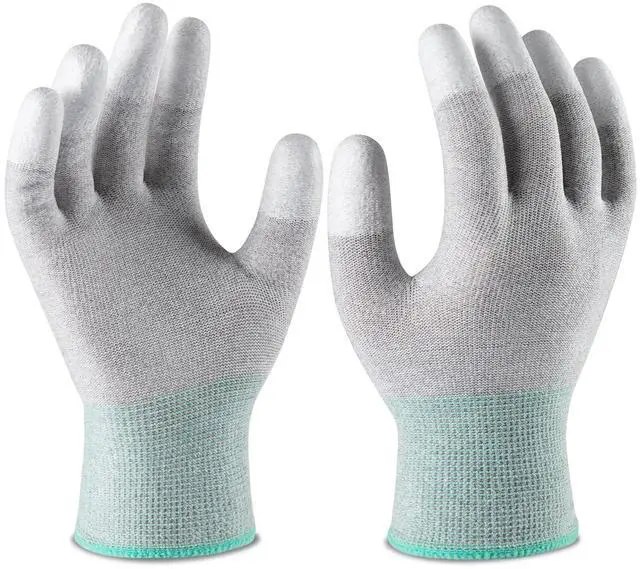 Main image of ESD Anti Static Gloves, High Resistance Carbon Fiber Computer Gloves, Large 1 Pair