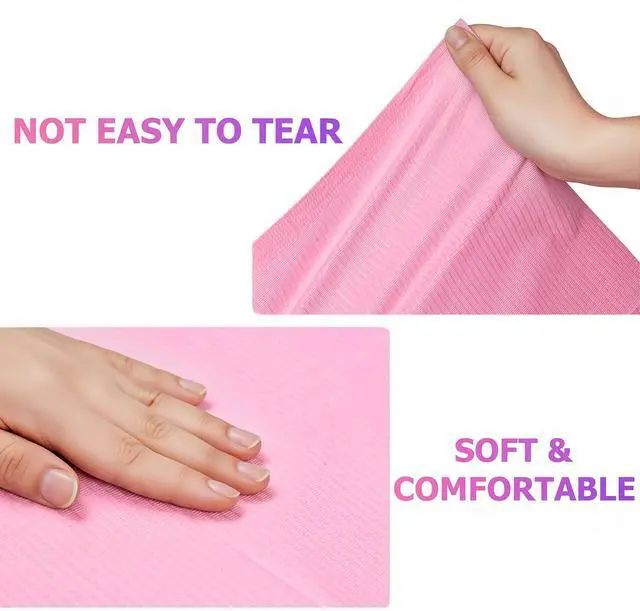 Alt view image 5 of 7 - Disposable Nail Mats, 50 Pcs 3-Ply Absorbent Nail Table Pads with PE Backing, 18 x 13 Nail Desk Protection for Manicure Pedicure, Acrylic Gel Practice, Salon & Home DIY (Pink)