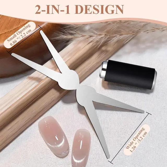 Alt view image 3 of 7 - Cat Eye Magnet Set, Multifunctional Nail Magnet Tool, Cat Eye Nail Magnet for French Effect, Cat Eye Gel Nail Polish Magnet for Nail Art DIY Home, Salon, Studio