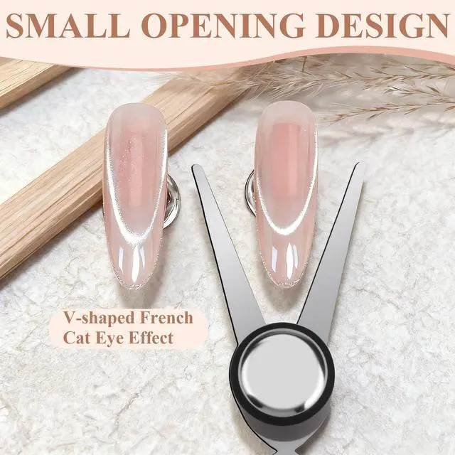 Alt view image 4 of 7 - Cat Eye Magnet Set, Multifunctional Nail Magnet Tool, Cat Eye Nail Magnet for French Effect, Cat Eye Gel Nail Polish Magnet for Nail Art DIY Home, Salon, Studio