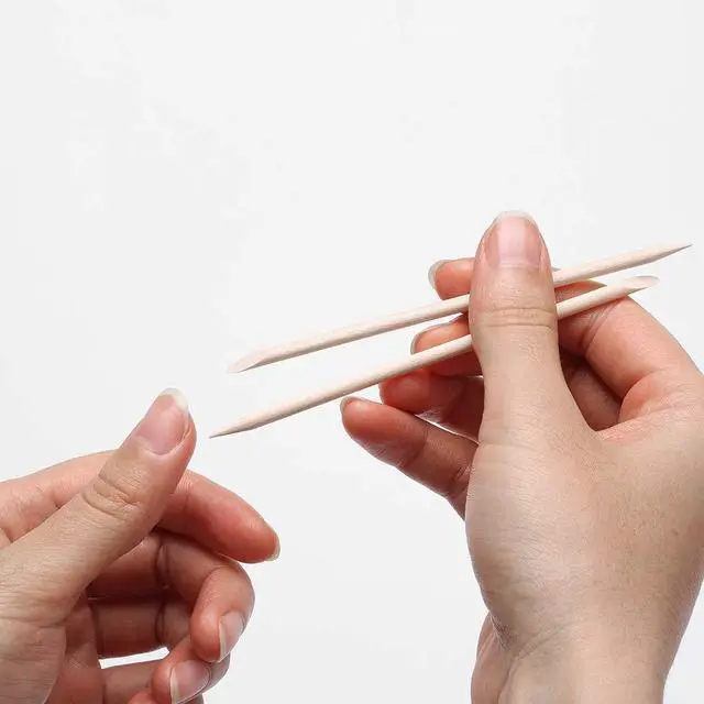 Alt view image 5 of 7 - 100 Pcs Orange Wood Nail Sticks Double Sided Multi Functional Cuticle Pusher Manicure Pedicure Tool for Manicure Pedicure