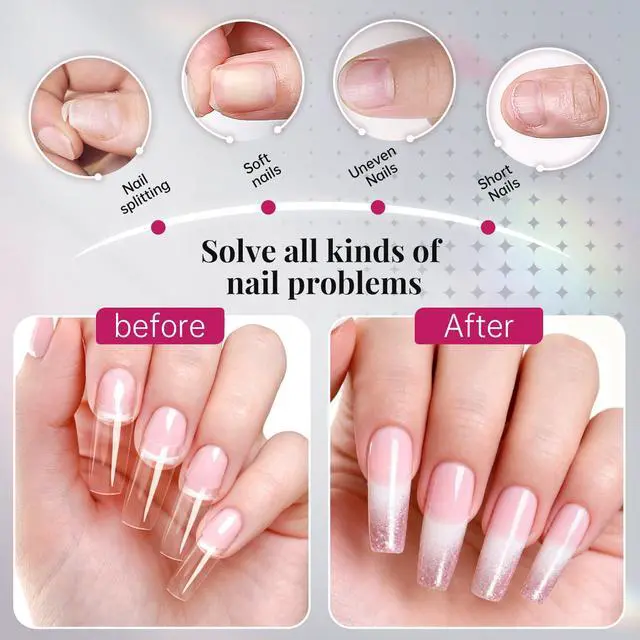 Alt view image 4 of 7 - 500PCS Clear False Nails Tips - Half Cover Lady French Style Acrylic Artificial Tip Manicure with Box of 10 Sizes for Nail Tips Art Salons and Home DIY