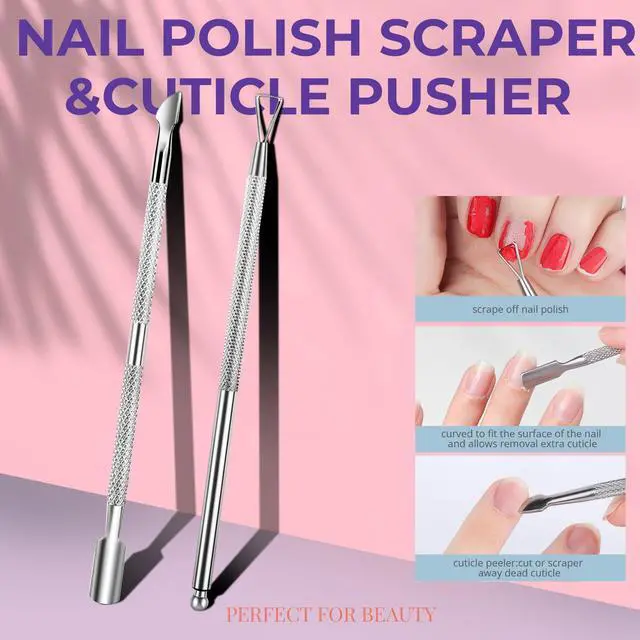 Alt view image 5 of 7 - 10Pcs Nail Soaking Bowl Kit 2 Soak Off Bowl Nail Soaking Bowl Acetone Proof Soak Off Gel Polish Remover Bowl, Manicure Bowl Cuticle Peeler Scraper Cuticle Oil Nail File and Buffer Nail Brush