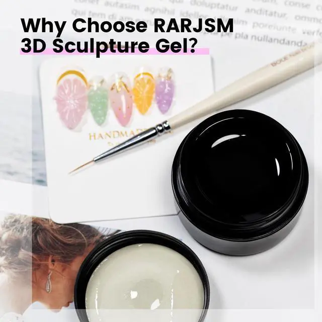 Alt view image 6 of 7 - 3D Sculpting Gel Clear Painting Gel Polish Nail Art Designs No Wipe Chrome Nail Powder Nails Charms Rhinestone Decoration Adhesive Glue Drawing Painted Sculpture Hard Gelpolish Curing Requires