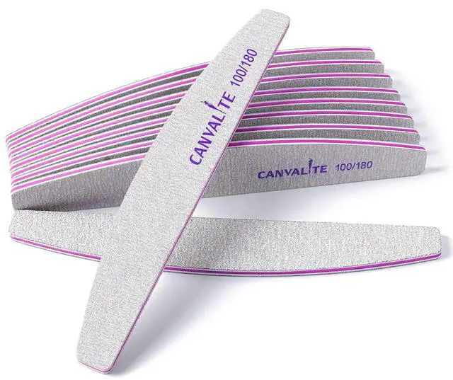 Main image of 10 PCS Nail File Professional Nail Files Reusable Double Sided Emery Board(100/180 Grit) Nail Styling Tools for Home and Salon Use Christmas Gifts for Women