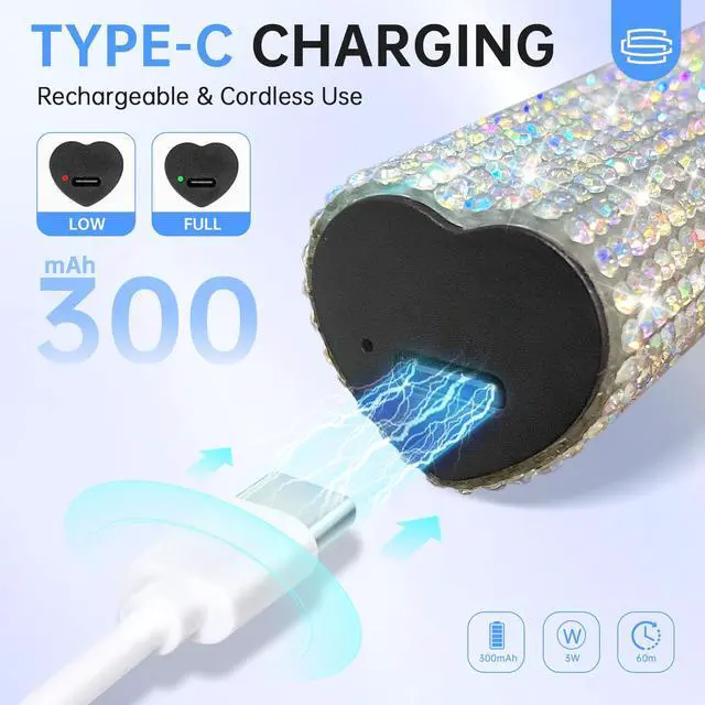 Alt view image 4 of 7 - UV Light for Gel Nails, Handheld UV Nail Lamp, Portable LED Nail Lamp, Mini Nail Dryer, USB Nail Light for Fast Curing, White